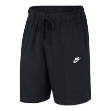 Мужские спортивные шорты Мужские шорты спортивные черные для бега Nike Sportswear Club Fleece