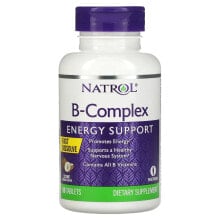 Витамины группы В Натрол, Комплекс витаминов группы B, быстрорастворимые, натуральный кокосовый вкус, 90 таблеток
