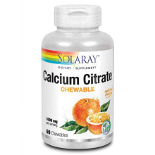SOLARAY Calcium Citrate 1000mgr 60 Units Orange