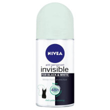 Дезодоранты Nivea Black&White Invisible Roll-On Deodorant Черное-белое невидимый шариковый дезодорант 50 мл