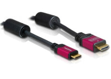 Кабели и разъемы для аудио- и видеотехники DeLOCK HDMI Mini Cable - 5.0m HDMI кабель 5 m HDMI Тип A (Стандарт) HDMI Type C (Mini) Черный 84338
