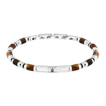 Купить украшения Maserati: MASERATI Iconic Tiger Eye 19 3 cm bracelet