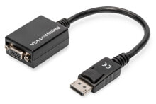 ASSMANN Electronic AK-340403-001-S видео кабель адаптер 0,15 m DisplayPort VGA (D-Sub) Черный