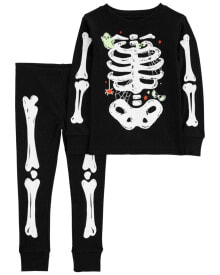 Baby 2-Piece Halloween Skeleton 100% Snug Fit Cotton Pajamas