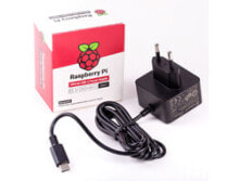 Блоки питания для ноутбуков блок питания Raspberry Pi черный 5.1V 3A - Блок питания - 15300 Вт.