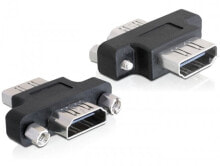 Компьютерные разъемы и переходники deLOCK HDMI A 19-p HDMI A Черный 65313