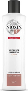 Nioxin Color Safe System 3 Cleanser Shampoo Укрепляющий и восстанавливающий шампунь для поврежденных и окрашенных волос 300 мл