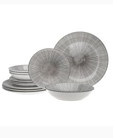 Godinger grey 12 Piece Dinnerware Set, Service for 4