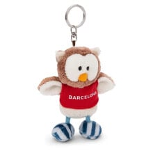 NICI Owl T-Shirt Barcelona 10 cm Key Ring