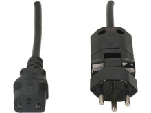 Кабель-каналы max Hauri AG 138227 кабель питания Черный 2 m Силовая вилка тип J Разъем C13