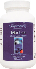 Витамины и БАДы для пищеварительной системы allergy Research Group Mastica Chios Gum Mastic Мастика - Хиосская камедь - гипоаллергенная пищевая добавка для поддержки пищеварения 500 мг 120 капсул