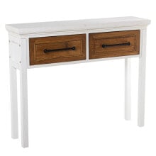 Console Alexandra House Living White Wood 100 x 80 x 25 cm