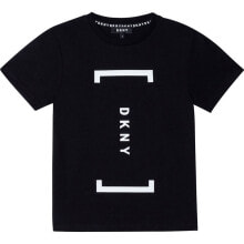 Мужские спортивные футболки мужская спортивная футболка черная с надписью DKNY D25D48-09B Short Sleeve T-Shirt