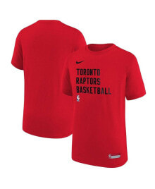 Nike big Boys Red Toronto Raptors Essential Practice T-shirt