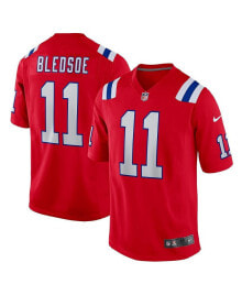 Nike men's Drew Bledsoe Red New England Patriots Retired Player Alternate Game Jersey
