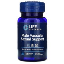 Витамины и БАДы для мужчин лайф Экстэншн, Поддержка сосудов и половой функции для мужчин, 30 вегетарианских капсул