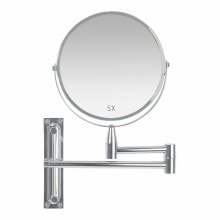 Magnifying Mirror Andrea House Extendable Chromed Silver Metal (39 x 3 x 26,5 cm)