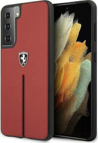 Ferrari Ferrari FEOSIHCS21SRE S21 G991 czerwony/red hardcase Off Track Leather Nylon Stripe