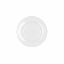 Flat plate Bidasoa Glacial Ceramic White (16,5 cm) (Pack 12x)