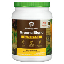 Amazing Grass, смесь зелени, суперфуд, шоколад, 240 г (8,5 унции)