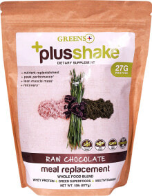 Сывороточный протеин Greens Plus Meal Replacement PlusShake Натуральный сывороточный протеин с мультивитаминами  677г