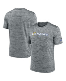 Nike men's Heather Gray Los Angeles Rams Velocity Performance T-shirt