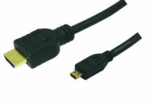 LogiLink 1m HDMI to HDMI Micro - M/M HDMI кабель HDMI Тип A (Стандарт) HDMI Тип D (Микро) Черный CH0030