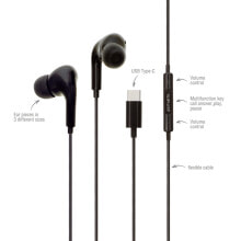 4smarts In-Ear-Kopfhörer Melody Digital Basic Schwarz - Microphone - Volume control