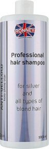 Shampoo für blondes, gebleichtes und graues Haar - Ronney Professional Holo Shine Star Anti-Yellow Shampoo