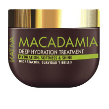 Маски и сыворотки для волос kativa Macadamia Deep Hydration Treatment Глубоко увлажняющая маска для волос с макадамией 500 мл