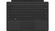 Клавиатуры и док-станции для планшетов Microsoft Surface Pro Type Cover клавиатура для мобильного устройства QWERTY Американский английский Черный Microsoft Cover port FMN-00007
