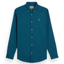 SCOTCH & SODA Essential Oxford Solid Long Sleeve Shirt