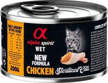 Alpha Spirit Alpha Spirit Karma mokra dla kota Sterilised Cats Chicken (dorosły) 200g