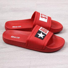 Women's flip-flops rubber beach slippers Big Star W DD274A267 red