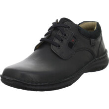 Мужские низкие ботинки мужские ботинки низкие демисезонные черные кожаные Josef Seibel Anvers