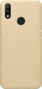 Nillkin Nillkin Super Frosted Shield - Etui Realme 3 Pro (Realme X Lite) (Golden) uniwersalny