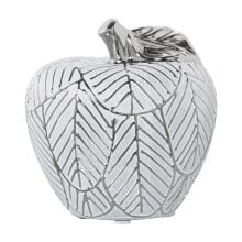 Decorative Figure Alexandra House Living White Ceramic Apple 12 x 13 x 9 cm