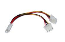 Cables and wires for construction supermicro Y-Molex - 0.16 m - Molex (4-pin) - Molex (4-pin) - Male/Male - Copper - Multicolor