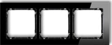 Умные розетки, выключатели и рамки Karlik Double Deco frame black glass effect bottom: black (12-12-DRS-3)
