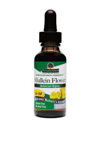 Витамины и БАДы для укрепления иммунитета Nature's Answer Mullein Flower Ear Oil Экстракт цветов коровяка, масло для ушей, без спирта, 30 мл