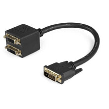 StarTech.com DVISPL1DD DVI кабель 0,3 m DVI-D 2 x DVI-D Черный