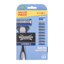 Купить мужские бритвы и лезвия Wilkinson Sword: Wilkinson Sword Hydro 3 1 St. rasierer für Herren Rasierer mit einer Klinge 1 St. + Ersatzklingen 8 St.