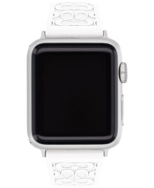 COACH white Rubber 38/40/41mm Apple Watch® Band