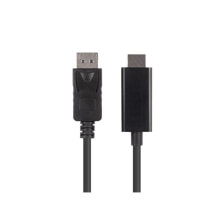 Кабели и разъемы для аудио- и видеотехники Кабель DisplayPort на HDMI Lanberg CA-DPHD-11CC-0010-BK 1 m
