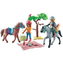 PLAYMOBIL Horseback Riding Trip To The Beach With Amelia And Ben Construction Game