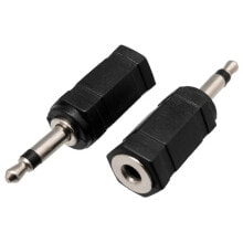 EUROCONNEX 1085 Mono-Estéreo M/F Jack Adapter 3.5 mm