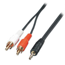 Lindy 35681 аудио кабель 2 m 3,5 мм 2 x RCA Черный, Красный, Белый