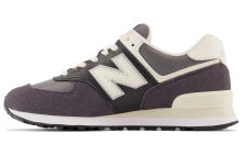 New Balance NB 574 复古 防滑耐磨 跑步鞋 男女同款 烟灰色 / Кроссовки New Balance NB 574 U574FB2