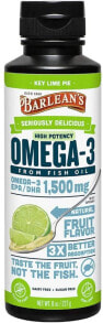 Рыбий жир и Омега 3, 6, 9 Barlean's Seriously Delicious Omega-3 High Potency Fish Oil Key Lime Pie Омега 3 из рыбьего жира  с фруктовым вкусом  227 г