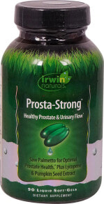 Витамины и БАДы для мужчин irwin Naturals Prosta-Strong Экстракт пальметты, ликопин + тыквенное масло 90 капсул